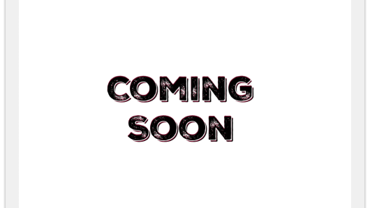 Schriftzug Coming soon
