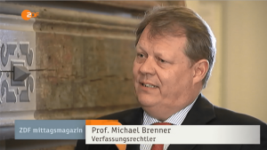 Prof. Dr. Michael Brenner als Sachverständiger im ZDF