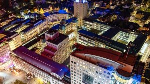 Blick vom Jentower auf den Campus Ernst-Abbe-Platz