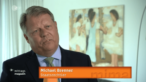 Prof. Dr. Michael Brenner im ZDF Mittagsmagazin