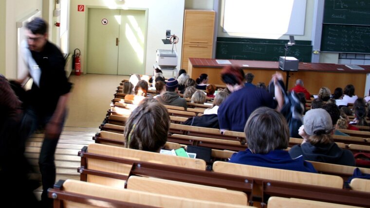 Studenten in Hörsaal