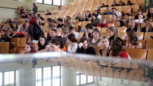 Studenten in Hörsaal