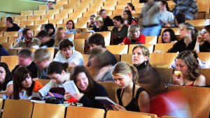 Studenten in Hörsaal