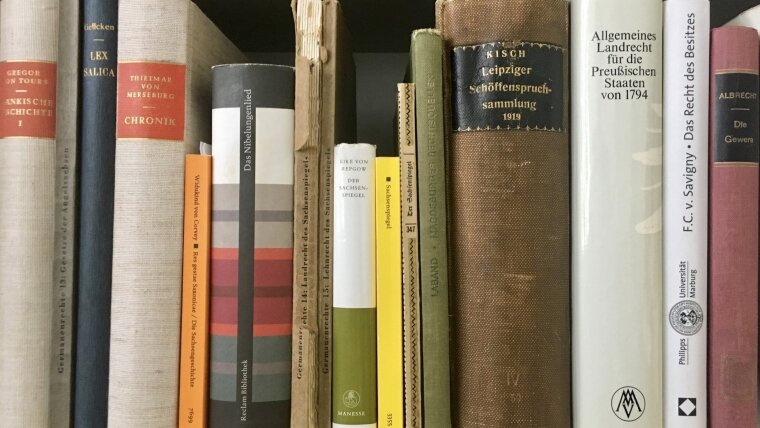 Buchrücken Rechtsgeschichte